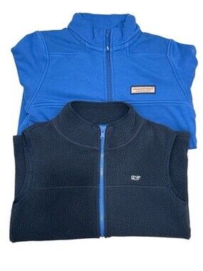 Vineyard Vines Boys Bundle Shep Shirt and Sherpa Vest